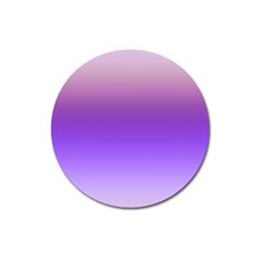 Plum And Violet Purple Gradient Ombre Color Magnet 3  (round) by SpinnyChairDesigns