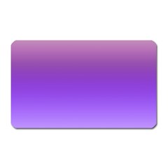 Plum And Violet Purple Gradient Ombre Color Magnet (rectangular) by SpinnyChairDesigns