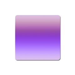 Plum And Violet Purple Gradient Ombre Color Square Magnet by SpinnyChairDesigns