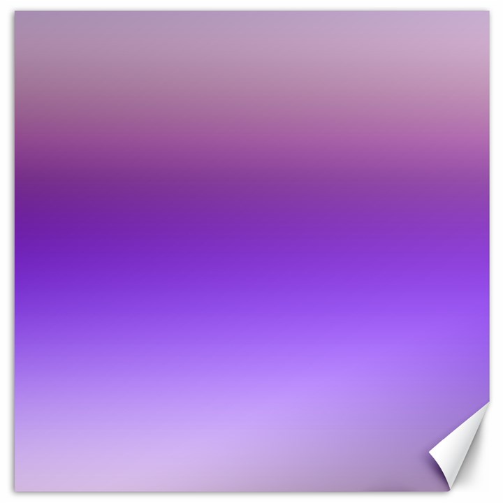 Plum and Violet Purple Gradient Ombre Color Canvas 12  x 12 