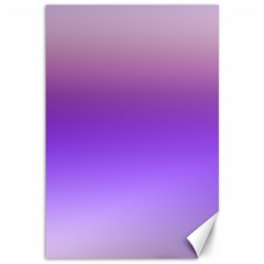 Plum And Violet Purple Gradient Ombre Color Canvas 12  X 18  by SpinnyChairDesigns