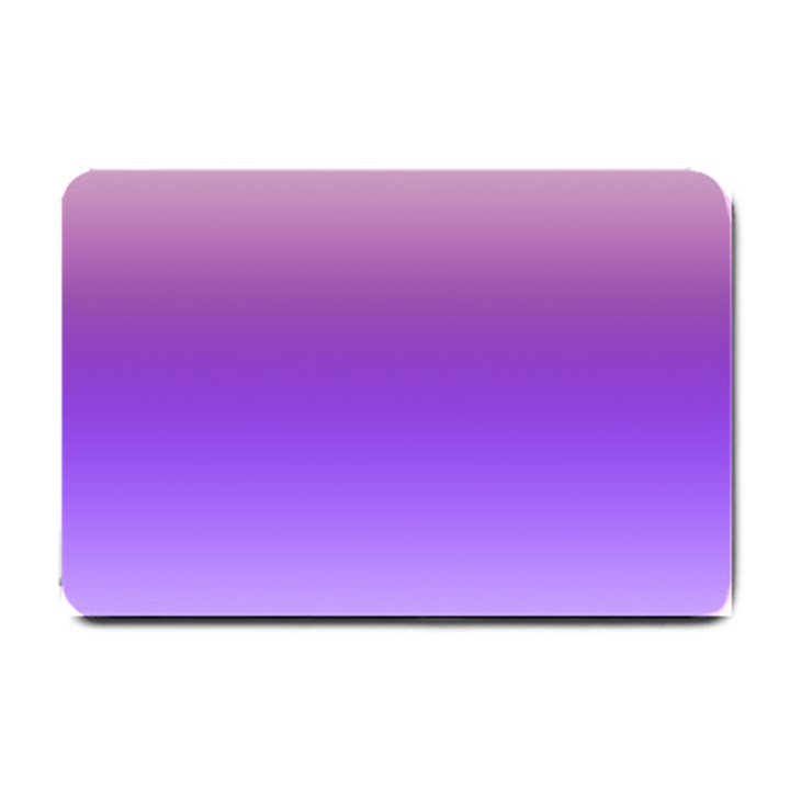 Plum and Violet Purple Gradient Ombre Color Small Doormat 