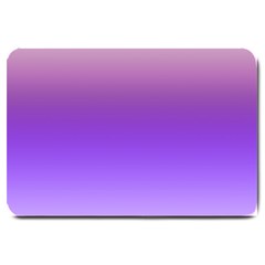 Plum And Violet Purple Gradient Ombre Color Large Doormat  by SpinnyChairDesigns