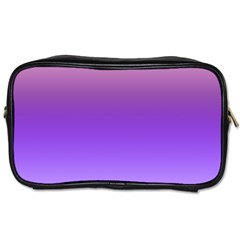 Plum And Violet Purple Gradient Ombre Color Toiletries Bag (one Side) by SpinnyChairDesigns