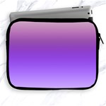 Plum and Violet Purple Gradient Ombre Color Apple iPad 2/3/4 Zipper Cases Front