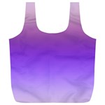 Plum and Violet Purple Gradient Ombre Color Full Print Recycle Bag (XL) Front