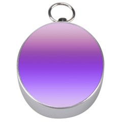 Plum And Violet Purple Gradient Ombre Color Silver Compasses by SpinnyChairDesigns