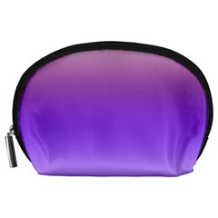 Plum And Violet Purple Gradient Ombre Color Accessory Pouch (large) by SpinnyChairDesigns