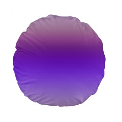 Plum And Violet Purple Gradient Ombre Color Standard 15  Premium Flano Round Cushions by SpinnyChairDesigns