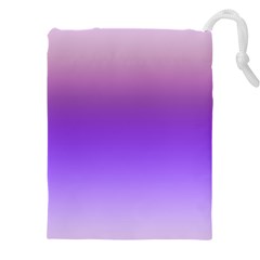 Plum And Violet Purple Gradient Ombre Color Drawstring Pouch (4xl) by SpinnyChairDesigns