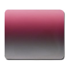 Blush Pink And Grey Gradient Ombre Color Large Mousepads by SpinnyChairDesigns