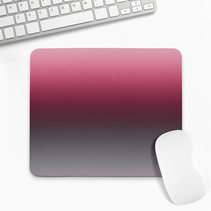 Blush Pink and Grey Gradient Ombre Color Large Mousepads