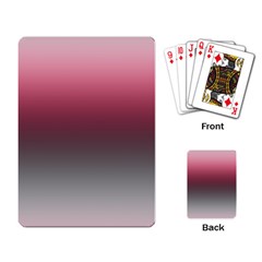 Blush Pink And Grey Gradient Ombre Color Playing Cards Single Design (rectangle) by SpinnyChairDesigns