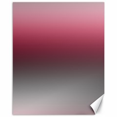 Blush Pink And Grey Gradient Ombre Color Canvas 11  X 14  by SpinnyChairDesigns