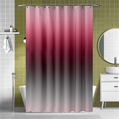 Blush Pink And Grey Gradient Ombre Color Shower Curtain 48  X 72  (small)  by SpinnyChairDesigns