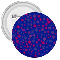 Bisexual Pride Tiny Scattered Flowers Pattern 3  Buttons by VernenInk