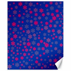 Bisexual Pride Tiny Scattered Flowers Pattern Canvas 16  X 20  by VernenInk