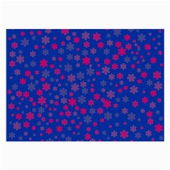 Bisexual Pride Tiny Scattered Flowers Pattern Large Glasses Cloth