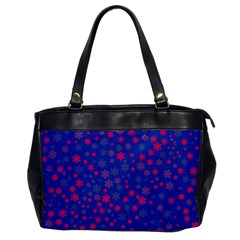 Bisexual Pride Tiny Scattered Flowers Pattern Oversize Office Handbag