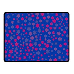 Bisexual Pride Tiny Scattered Flowers Pattern Fleece Blanket (small)