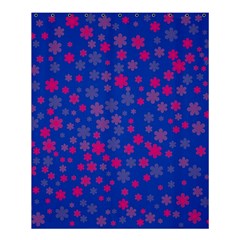 Bisexual Pride Tiny Scattered Flowers Pattern Shower Curtain 60  X 72  (medium)  by VernenInk