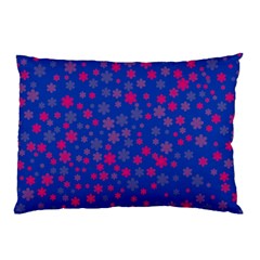 Bisexual Pride Tiny Scattered Flowers Pattern Pillow Case (two Sides) by VernenInk