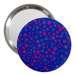 Bisexual Pride Tiny Scattered Flowers Pattern 3  Handbag Mirrors