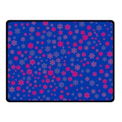 Bisexual Pride Tiny Scattered Flowers Pattern Double Sided Fleece Blanket (small) 