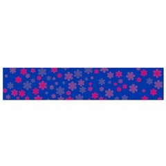 Bisexual Pride Tiny Scattered Flowers Pattern Small Flano Scarf by VernenInk