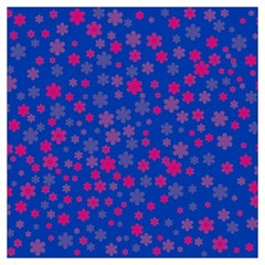 Bisexual Pride Tiny Scattered Flowers Pattern Long Sheer Chiffon Scarf  by VernenInk