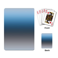 Sky Blue And Grey Color Gradient Ombre Playing Cards Single Design (rectangle) by SpinnyChairDesigns