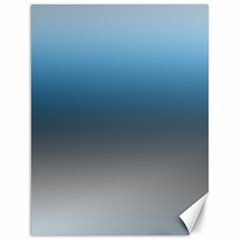 Sky Blue And Grey Color Gradient Ombre Canvas 18  X 24  by SpinnyChairDesigns