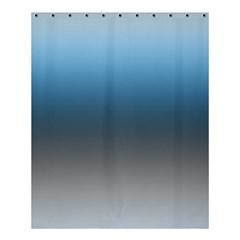 Sky Blue And Grey Color Gradient Ombre Shower Curtain 60  X 72  (medium)  by SpinnyChairDesigns