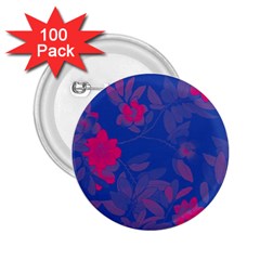 Bi Floral-pattern-background-1308 2 25  Buttons (100 Pack)  by VernenInk