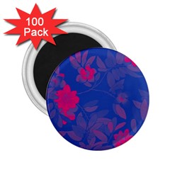 Bi Floral-pattern-background-1308 2 25  Magnets (100 Pack)  by VernenInk