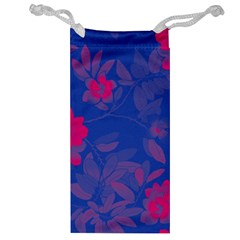 Bi Floral-pattern-background-1308 Jewelry Bag by VernenInk