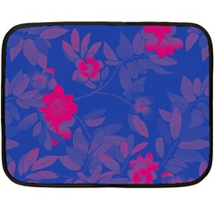 Bi Floral-pattern-background-1308 Double Sided Fleece Blanket (mini)  by VernenInk