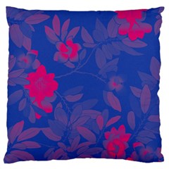 Bi Floral-pattern-background-1308 Large Cushion Case (two Sides)