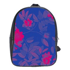 Bi Floral-pattern-background-1308 School Bag (xl) by VernenInk