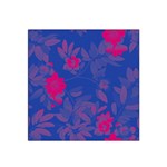 Bi Floral-pattern-background-1308 Satin Bandana Scarf Front