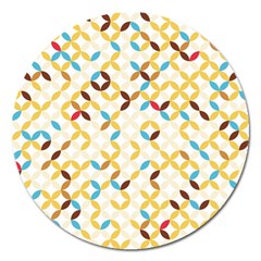 Tekstura-seamless-retro-pattern Magnet 5  (round) by Sobalvarro