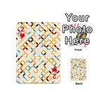 Tekstura-seamless-retro-pattern Playing Cards 54 Designs (Mini) Front - Heart2