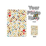 Tekstura-seamless-retro-pattern Playing Cards 54 Designs (Mini) Front - Heart4