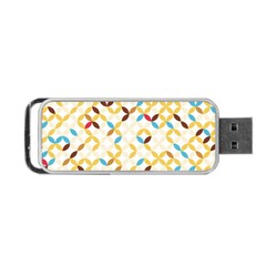 Tekstura-seamless-retro-pattern Portable Usb Flash (one Side) by Sobalvarro