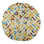 Tekstura-seamless-retro-pattern Large 18  Premium Round Cushions Front