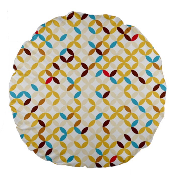 Tekstura-seamless-retro-pattern Large 18  Premium Round Cushions