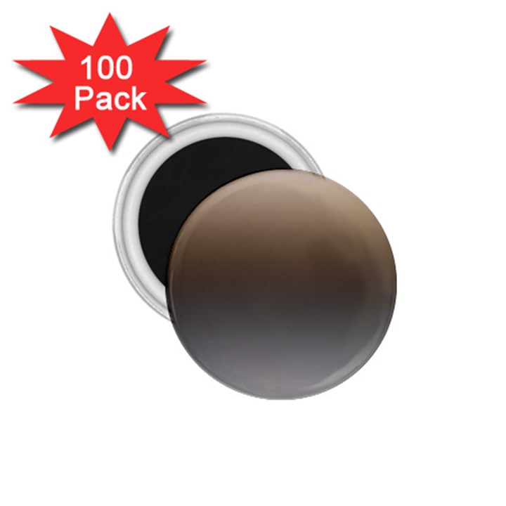 Brown and Grey Gradient Ombre Color 1.75  Magnets (100 pack) 