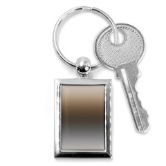 Brown And Grey Gradient Ombre Color Key Chain (rectangle) by SpinnyChairDesigns