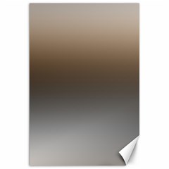 Brown And Grey Gradient Ombre Color Canvas 20  X 30  by SpinnyChairDesigns