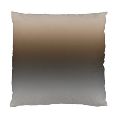 Brown And Grey Gradient Ombre Color Standard Cushion Case (two Sides) by SpinnyChairDesigns